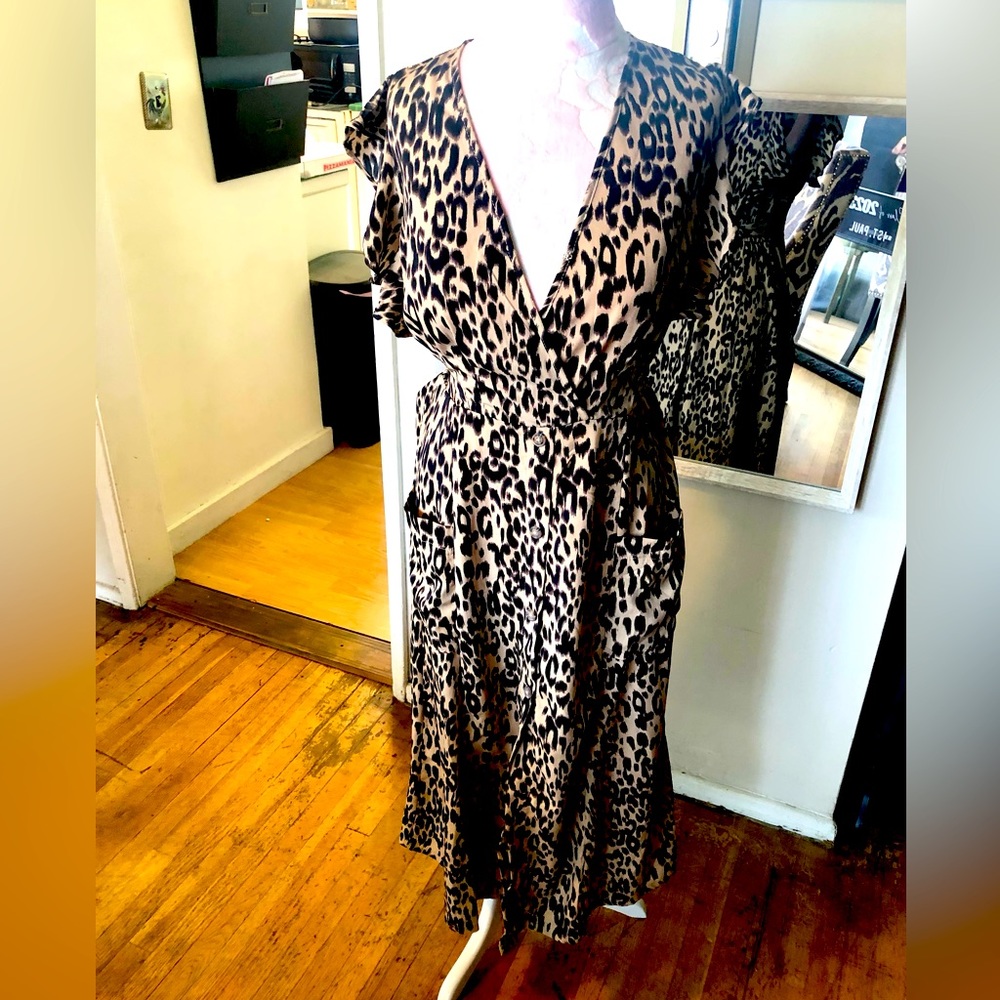 Leopard maxi dress